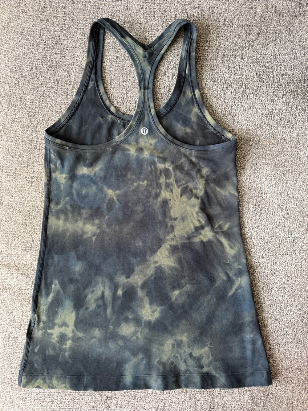 lululemon athletica Tie-Dye Racerback Tank - Black & Olive